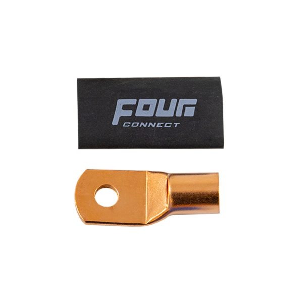 FOUR Connect 4-690389 STAGE3 OFC M8 rengasliitin 35mm2, 20x musta